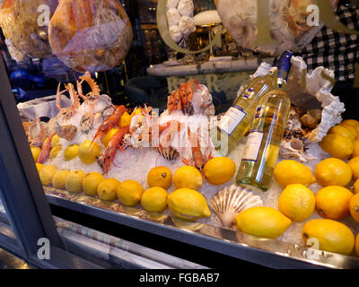 San Carlo Cicchetti Italian "Tapas" style Restaurant Schaufenster in Covent Garden London UK Stockfoto