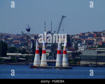 Bild gemacht von der Red Bull Air Race-Organisation im Juni 2007 Stockfoto