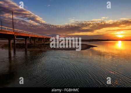 Sonnenuntergang am Carnarvon, Western Australia, Australia Stockfoto