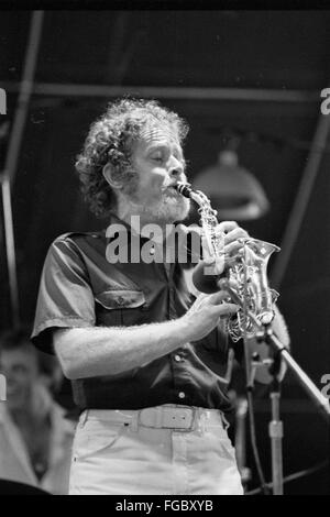 Bob Wilber auf dem Kool Jazz Festival in Stanhope, New Jersey, Juni 1982. Stockfoto