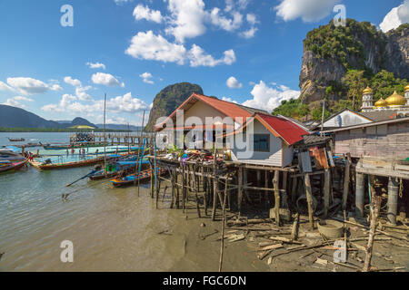 Schwimmende Dorf Thailand Stockfoto