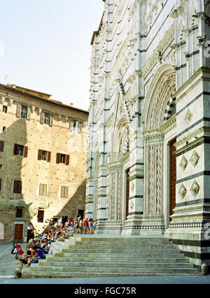 Italien, Toskana, Siena, Baptisterium Stockfoto