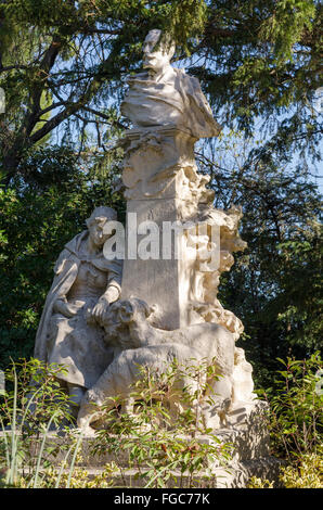 Denkmal, Paul Vayson in der Rocher des Doms Garten / park, Region Avignon, Provence, Frankreich Stockfoto
