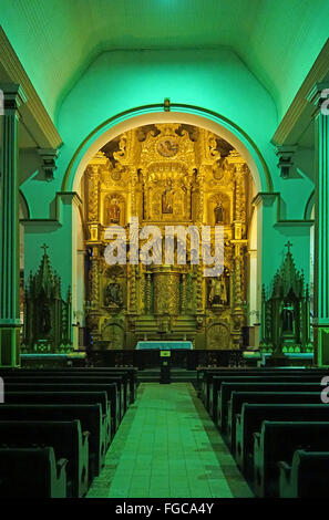 Kirche des goldenen Altars. Kirche San José. Casco Viejo in Panamá Stadt Panamá. St. rita. Stockfoto