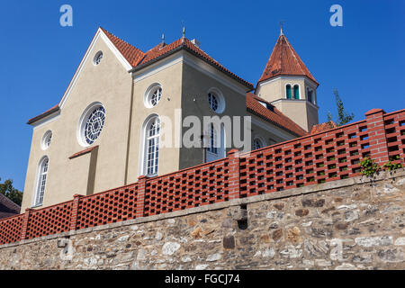 Jüdische Synagoge, Cesky Krumlov, Böhmen, Tschechien Stockfoto