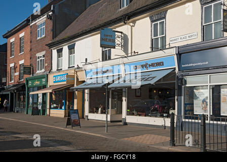 Caffe Nero Café-Shop Café Ripon North Yorkshire England Großbritannien GB Großbritannien Stockfoto