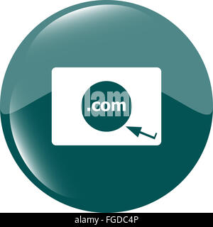 Die Domain COM-Schild-Symbol. Top-Level-Internet-Domain-symbol Stockfoto