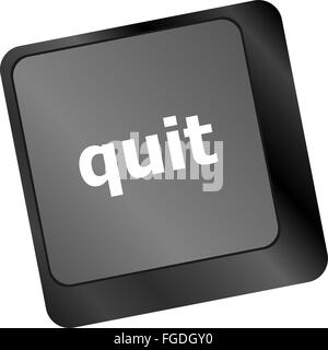 Beenden Sie-Taste auf schwarzen Internet-Computer-Tastatur Stockfoto