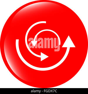 abstrakt Kreise Linien (Pfeile) auf Web glänzende Symbol (Schaltfläche) Stockfoto