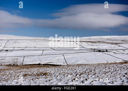 Oberen Teesdale im Winter Stockfoto