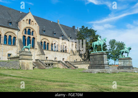 Kaiserpalast (Kaiserpfalz), Goslar, Harz, Niedersachsen, Deutschland, UNESCO-Weltkulturerbe zu senken Stockfoto