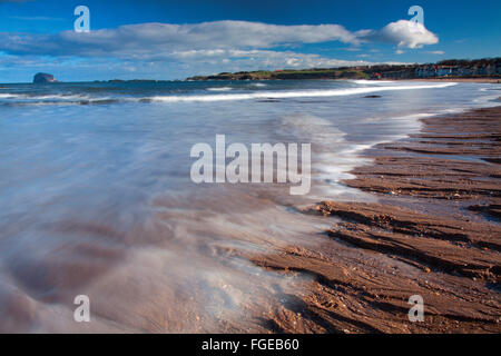 Bass Rock von Milsey Bay, North Berwick, East Lothian Stockfoto