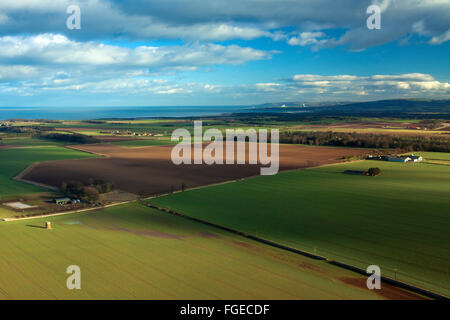 East Lothian Küste von North Berwick Gesetz, East Lothian Stockfoto