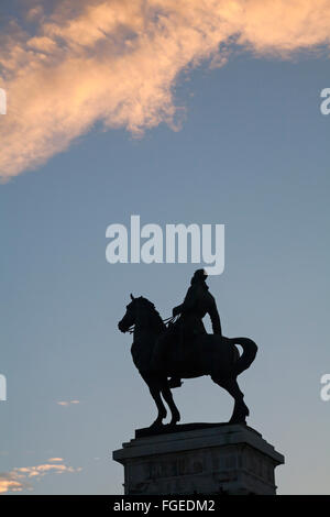Denkmal für Allgemeine Maximo Gomez, Monumento Maximo Gomez, in Havanna, Kuba, Karibik, Karibik, Mittelamerika - Mann auf Pferd, Skulptur Statue Stockfoto