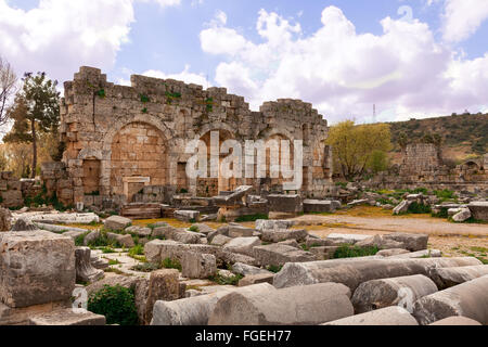 Ruinen von Perge eine alte anatolische Stadt in der Türkei. Stockfoto