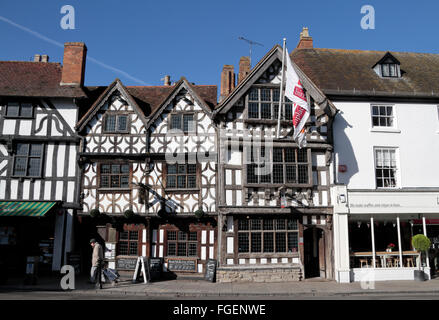 Harvard-Haus auf der High Street, Stratford-Upon-Avon, Warwickshire, UK. Stockfoto