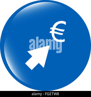 Währung-Austausch-Ikonen, Euro Geld melden Sie mit Pfeilen Stockfoto