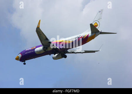 Chiang Mai, THAILAND-1. April 2014: HS-DBA Boeing 737-800 der man Stockfoto