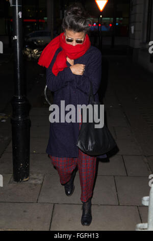 Tracey Ullman abgebildet in den Studios von Radio 2 Ankunft Featuring: Tracey Ullman Where: London, Vereinigtes Königreich bei: 15. Januar 2016 Stockfoto