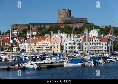 Carlstens Festung (Carlstens Fästning) und Hafen, Marstrand, Bohuslän-Küste, Süd-West Schweden, Schweden, Skandinavien, Europa Stockfoto