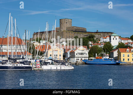 Carlstens Festung (Carlstens Fästning) und Hafen, Marstrand, Bohuslän-Küste, Süd-West Schweden, Schweden, Skandinavien, Europa Stockfoto