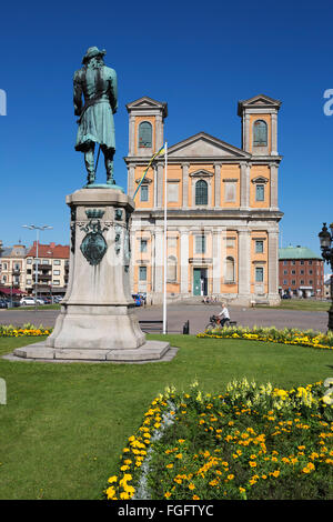 Barocke Kirche von Fredrikskyrkan, Stortorget, Karlskrona, Blekinge, Südschweden, Schweden, Skandinavien, Europa Stockfoto