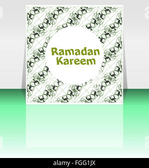 Der Sultan von elf Monaten Ramadan Grußkarte. Des muslimischen Fastenmonats Stockfoto