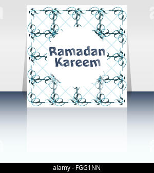 Ramadan Kareem. Zusammensetzung des muslimischen Fastenmonats Schriftzug. Stockfoto