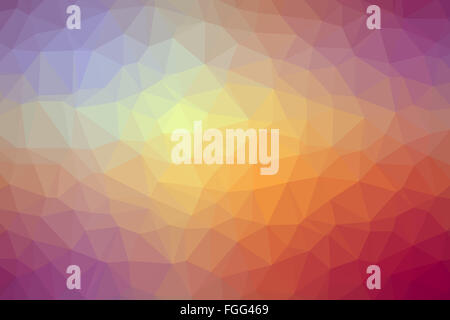Bunte niedrige Polygon zufällige Gradient Dreieck abstrakte 10 Stockfoto