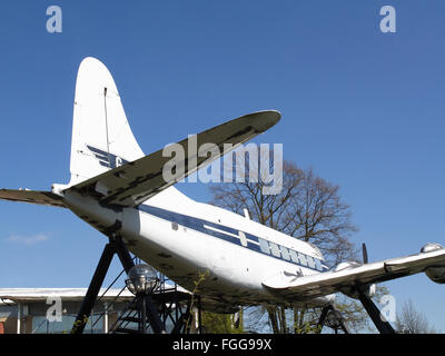 De Havilland Heron Flughafen Croydon, Surrey, England Stockfoto