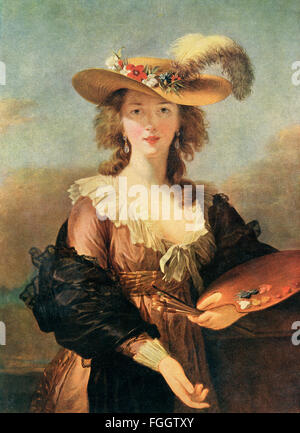Louise Elisabeth Vigée Le Brun, 1755-1842, alias Madame Lebrun. Prominenter französischer Maler. Stockfoto