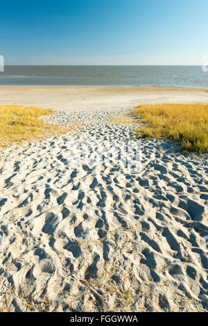 Makgadikgadi Pan in Botswana, Afrika mit Wasser bedeckt bildet einen massive See Stockfoto