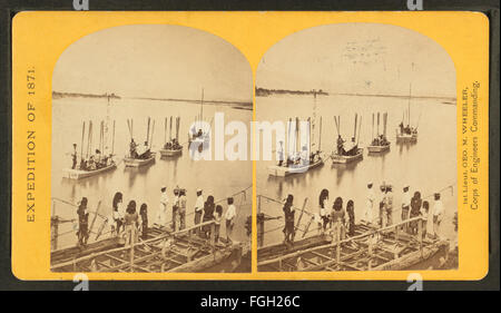 Der Start von Camp Mojave, Arizona, 15. September 1871, von O'Sullivan, Timothy H., 1840-1882 Stockfoto