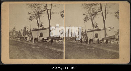 Blick auf ein Haus, das vor der Gründung von William Allderige aufgehoben wurde Stockfoto