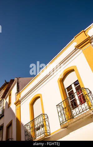 Streetview von der Stadt von Evora, UNESCO-Weltkulturerbe. Stockfoto