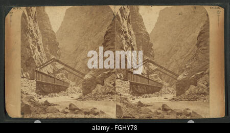 Grand Canon von Arkansas, Royal Gorge, von Jackson, William Henry, 1843-1942 Stockfoto