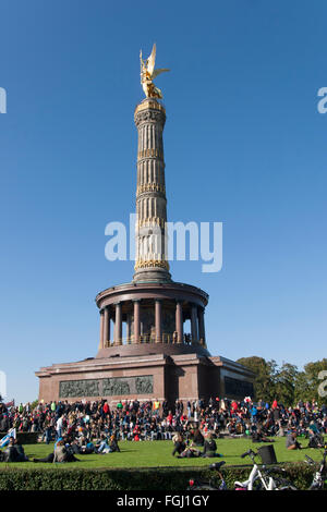 Siegessäule Berlin Deutschland Stockfoto