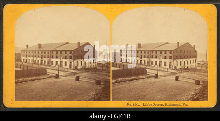 Libby Prison, Richmond, Va, Gebrüder Kilburn 2 Stockfoto