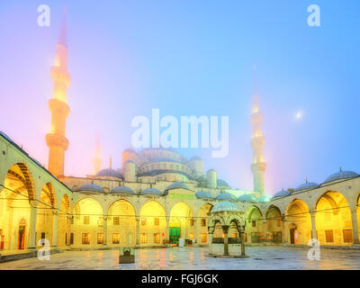 Die Süleymaniye-Moschee oder blaue Moschee in Istanbul, Türkei Stockfoto