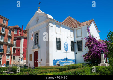 Kirche und Gärten in Alfama Lissabon Bezirkshauptstadt Stadt von Portugal Europa Stockfoto