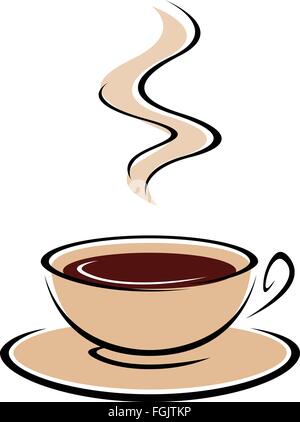 Vektor Kaffee Tasse. Stock Vektor