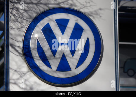 Markenname: "VW Volkswagen", Berlin. Stockfoto