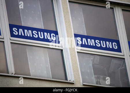 Markenname: "Samsung", Berlin. Stockfoto