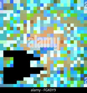 Reihe von abstrakten Farbe wellig Hintergründen Stock Vektor