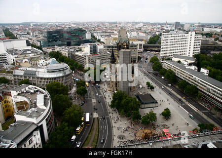 Blick Auf sterben Gedaechtniskirche, Berlin-Charlottenburg. Stockfoto