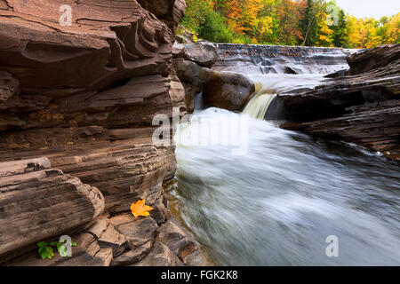 Bonanza verliebt sich in Michigans obere Halbinsel während der Herbstsaison Stockfoto