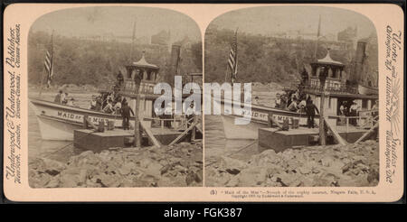 Mädchen des Nebels - Nymphe des mächtigen Katarakts, Niagara Falls, USA, von Underwood & Underwood Stockfoto