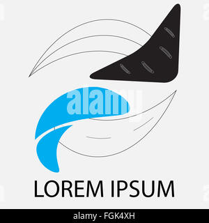 Logo Wirtschaft abstrakte Pfeil Kreis. Pfeil-Logo, Pfeil, Pfeil Vektor, Pfeil Kreis, Kreis-Logo, Logo-Design. Geschäft Stockfoto