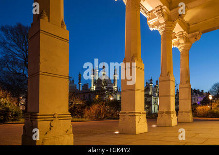 Abend am Brighton Museum und Kunstgalerie, East Sussex, England. Stockfoto