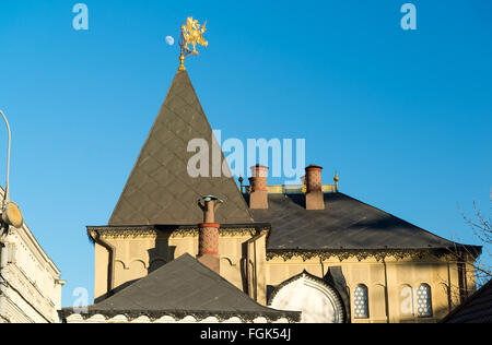 Moskau, Dach Romanov Kammern in Varvarka Straße, Russland. Aus den Augen Stockfoto